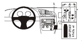 ProClip Monteringsbygel Ford Fiesta/Courier/Puma 96-02 i gruppen Billjud / Vad passar i min bil / Ford / Puma / Puma 1997-2002 hos BRL Electronics (240FORFIE96PROC)