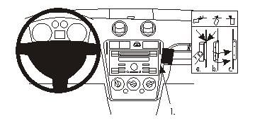 ProClip Monteringsbygel Ford Fusion 06-12 i gruppen Billjud / Vad passar i min bil / Ford / Fusion / Fusion 2002-2008 hos BRL Electronics (240FORFUS06PROC)