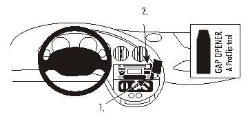 ProClip Monteringsbøyle Ford Ka 97-08 i gruppen Billyd / Hva passer i min bil  / Ford / Ka / Ka 2000-2008 hos BRL Electronics (240FORKA97PROC)