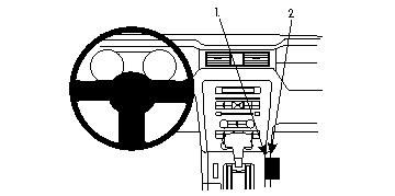 ProClip Monteringsbøyle Ford Mustang 10-14 i gruppen Billyd / Hva passer i min bil  / Ford / Mustang / Mustang 2005- hos BRL Electronics (240FORMUS10PROC)