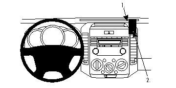 ProClip Monteringsbygel Ford Ranger 07-12/Mazda BT 50 07-12 i gruppen Billjud / Vad passar i min bil / Mazda / Mazda BT50 / Mazda BT50 2007-2012 hos BRL Electronics (240FORRAN07PROC)