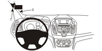 ProClip Monteringsbøyle Ford Transit Connect/Tourneo Connect 14-15 i gruppen Billyd / Hva passer i min bil  / Ford / Transit Connect / Transit Connect 2002-2013 hos BRL Electronics (240FORTRAC14PROC)