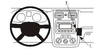 ProClip Monteringsbygel VW Golf V 04-09/Golf V Variant 07-09/Jetta 06-10/Eos 07-15/Jetta 06-10 i gruppen Billjud / Vad passar i min bil / Volkswagen / Golf / Golf Mk6 2009-2013 / Övrigt Golf Mk6 2009-2013 hos BRL Electronics (240GOLFVPROCLIP)