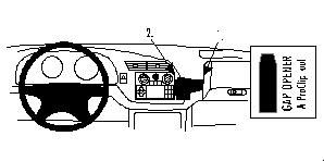 ProClip Monteringsbøyle Honda Accord 99-02 i gruppen Billyd / Hva passer i min bil  / Fiat / UNO hos BRL Electronics (240HONACC99PROC)