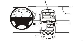 ProClip Monteringsbygel Honda CR-V 02-06 i gruppen Billjud / Vad passar i min bil / Toyota / Tundra hos BRL Electronics (240HONCRV02PROC)