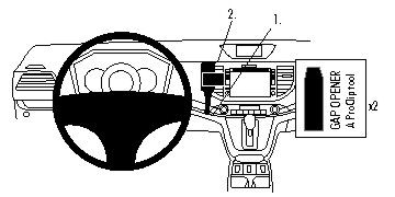 ProClip Monteringsbygel Honda CR-V 12-15 i gruppen Billjud / Vad passar i min bil / Toyota / Tundra hos BRL Electronics (240HONCRV12PROC)