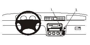 ProClip Monteringsbygel Honda CR-V 97-01 i gruppen Billjud / Vad passar i min bil / Toyota / Tundra hos BRL Electronics (240HONCRV97PROC)