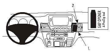 ProClip Monteringsbygel Honda FR-V 05-11 i gruppen Billjud / Vad passar i min bil / Honda hos BRL Electronics (240HONFRV05PROC)