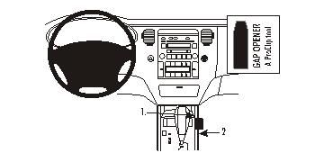 ProClip Monteringsbygel Hyundai Grandeur 06-09 i gruppen Billjud / Vad passar i min bil / Hyundai / Grandeur / Grandeur 2006- hos BRL Electronics (240HYUGRA06PROC)