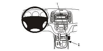 ProClip Monteringsbygel Hyundai Santa Fe 06-12 i gruppen Billjud / Vad passar i min bil / Hyundai / Santa Fe / Santa Fe 2006-2012 hos BRL Electronics (240HYUSAN06PROC)