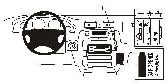 ProClip Monteringsbygel Hyundai Trajet 00-09 i gruppen Billjud / Vad passar i min bil / Hyundai / Trajet / Trajet 1999-2007 hos BRL Electronics (240HYUTRA00PROC)