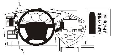 ProClip Monteringsbygel Kia Carens 03-06 i gruppen Billjud / Vad passar i min bil / Kia / Carens / Carens 1998- hos BRL Electronics (240KIACAR03PROC)
