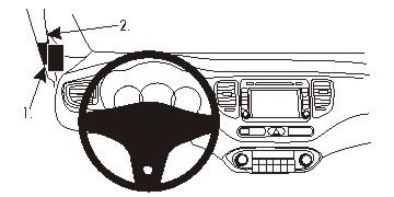 ProClip Monteringsbygel Kia Carens 14-15 i gruppen Billjud / Vad passar i min bil / Kia / Carens / Carens 1998- hos BRL Electronics (240KIACAR14PROC)