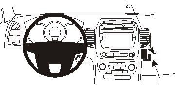 ProClip Monteringsbygel Kia Sorento 13-14 i gruppen Billjud / Vad passar i min bil / Kia / Sorento / Sorento 2015-2020 hos BRL Electronics (240KIASOR13PROC)