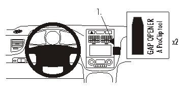 ProClip Monteringsbygel Kia Sportage 05-10 i gruppen Billjud / Vad passar i min bil / Kia / Sportage / Sportage 2008-2010 hos BRL Electronics (240KIASPO05PROC)