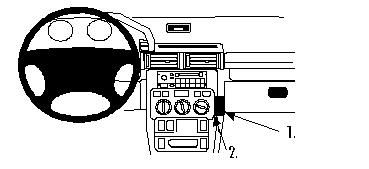ProClip Monteringsbygel Landrover Freelander 98-06 i gruppen Billjud / Vad passar i min bil / Landrover hos BRL Electronics (240LANFRE98PROC)