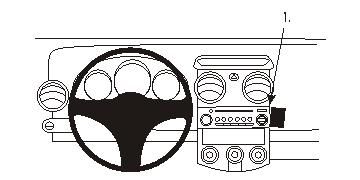 ProClip Monteringsbygel Mitsubishi Colt 05-08 i gruppen Billjud / Vad passar i min bil / Mitsubishi hos BRL Electronics (240MITCOL05PROC)