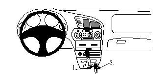 ProClip Monteringsbygel Mitsubishi Colt 96-04/Lancer 96-03 i gruppen Billjud / Vad passar i min bil / Mitsubishi hos BRL Electronics (240MITCOL96PROC)