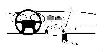 ProClip Monteringsbygel Mitsubishi Galant 93-97 i gruppen Billjud / Vad passar i min bil / Mitsubishi hos BRL Electronics (240MITGAL93PROC)