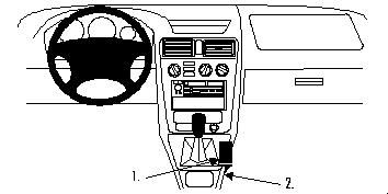 ProClip Monteringsbygel Mitsubishi Galant 97-03 i gruppen Billjud / Vad passar i min bil / Mitsubishi hos BRL Electronics (240MITGAL97PROC)