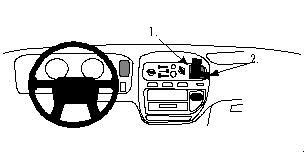 ProClip Monteringsbygel Mitsubishi L400, Space Gear 95-05 i gruppen Billjud / Vad passar i min bil / Mitsubishi hos BRL Electronics (240MITL4095PROC)