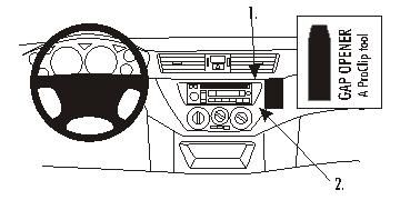 ProClip Monteringsbygel Mitsubishi Lancer 04-07 i gruppen Billjud / Vad passar i min bil / Mitsubishi hos BRL Electronics (240MITLAN04PROC)