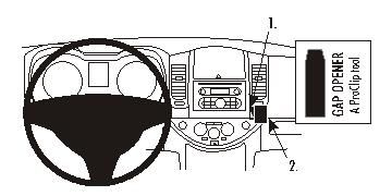 ProClip Monteringsbygel Nissan Note 06-12 i gruppen Billjud / Vad passar i min bil / Nissan / Note hos BRL Electronics (240NISNOT06PROC)