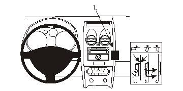 ProClip Monteringsbøyle Nissan Qashqai 07-13 i gruppen Billyd / Hva passer i min bil  / Nissan / Qashqai hos BRL Electronics (240NISQAS07PROC)