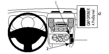 ProClip Monteringsbøyle Nissan Tiida/Tiida Latio 07-11 i gruppen Billyd / Hva passer i min bil  / Nissan / Tiida hos BRL Electronics (240NISTII07PROC)