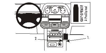 ProClip Monteringsbygel Nissan X-Trail 02-03 i gruppen Billjud / Vad passar i min bil / Nissan / X-trail hos BRL Electronics (240NISXTR02PROC)