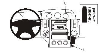 ProClip Monteringsbygel Nissan X-Trail 04-07 i gruppen Billjud / Vad passar i min bil / Nissan / X-trail hos BRL Electronics (240NISXTR04PROC)