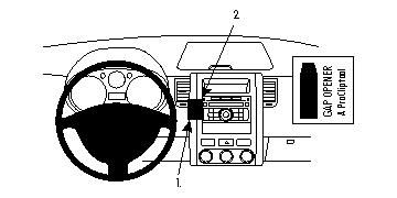 ProClip Monteringsbygel Nissan X-Trail 08-13, Vinklad i gruppen Billjud / Vad passar i min bil / Nissan / X-trail hos BRL Electronics (240NISXTR08PROC)