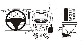 ProClip Monteringsbøyle Opel Corsa 01-06 i gruppen Billyd / Hva passer i min bil  / Opel / Corsa / Corsa 2000-2006 hos BRL Electronics (240OPECOR01PROC)