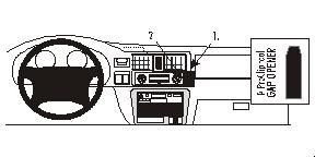 ProClip Monteringsbygel Opel Frontera 99-03/Honda Passport 98-02 i gruppen Billjud / Vad passar i min bil / Opel / Frontera / Frontera 1998-2005 hos BRL Electronics (240OPEFRO99PROC)