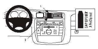 ProClip Monteringsbøyle Opel Omega 00-05 i gruppen Billyd / Hva passer i min bil  / Opel / Omega / Omega 1994-2003 hos BRL Electronics (240OPEOME00PROC)