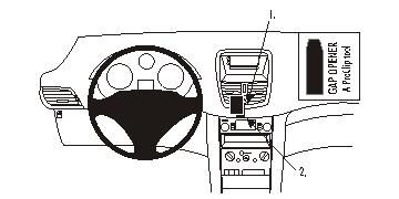 ProClip Monteringsbygel Peugeot 207 06-14 i gruppen Billjud / Vad passar i min bil / Peugeot / Peugeot 207 / Peugeot 207 2006-2014 hos BRL Electronics (240PEU20706PROC)