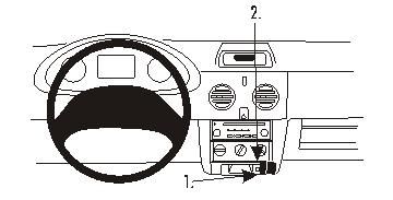 ProClip Monteringsbygel Renault Kangoo 03-07 i gruppen Billjud / Vad passar i min bil / Renault / Kangoo hos BRL Electronics (240RENKAN03PROC)