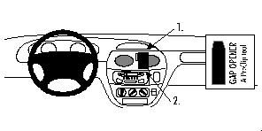 ProClip Monteringsbygel Renault Mégane 96-02/Scénic 96-03 i gruppen Billjud / Vad passar i min bil / Renault / Scénic hos BRL Electronics (240RENMESC96PROC)