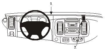 ProClip Monteringsbygel Renault Trafic/Nissan Primastar 02-10 i gruppen Billjud / Vad passar i min bil / Opel / Vivaro / Vivaro 2005-2010 hos BRL Electronics (240RENTRA02PROC)