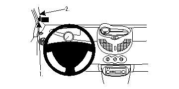 ProClip Monteringsbygel Renault Twingo 08-12 i gruppen Billjud / Vad passar i min bil / Renault / Twingo hos BRL Electronics (240RENTWI08PROC)