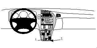 ProClip Monteringsbygel Saab 9-5 98-05 i gruppen Billjud / Vad passar i min bil / SAAB / 9-5 / 9-5 OG 1997-2005 / Övrigt 9-5 OG 1997-2005 hos BRL Electronics (240SAAB958PROCLIP)