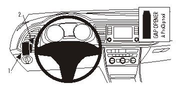 ProClip Monteringsbygel Seat Leon 13-15 i gruppen Billjud / Vad passar i min bil / Seat / Leon hos BRL Electronics (240SEALEO13PROC)