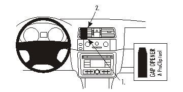 ProClip Monteringsbygel Skoda Fabia 08-14 i gruppen Billjud / Vad passar i min bil / Skoda / Skoda Fabia / Skoda Fabia 2007-2014 hos BRL Electronics (240SKOFAB08PROC)