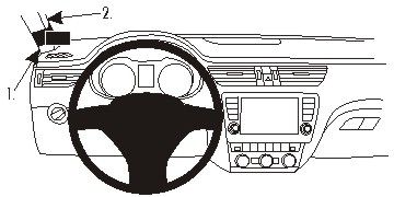 ProClip Monteringsbygel Skoda Octavia 13-15 i gruppen Billjud / Vad passar i min bil / Skoda / Skoda Octavia / Skoda Octavia 2009-2012 hos BRL Electronics (240SKOOCT13PROC)