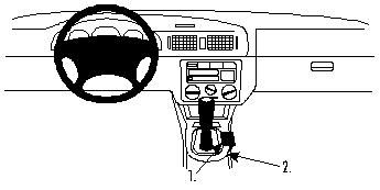 ProClip Monteringsbygel Skoda Octavia 97-04 i gruppen Billjud / Vad passar i min bil / Skoda / Skoda Octavia / Skoda Octavia 1998-2004 hos BRL Electronics (240SKOOCT97PROC)