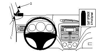 ProClip Monteringsbygel Subaru Forester/Subaru Impreza 08-12 i gruppen Billjud / Vad passar i min bil / Subaru hos BRL Electronics (240SUBFOR08PROC)