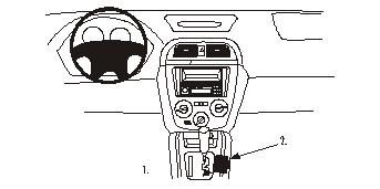 Monteringsvy av ProClip för Subaru Impreza 01-04, med fokus på instrumentpanelen.