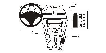 Monteringsanvisningar för ProClip i en Subaru Impreza 05-07.