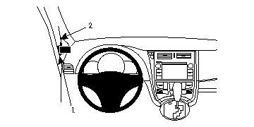 Monteringsinstruktion för ProClip i Subaru Trezia 11-14.