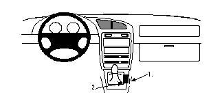 ProClip Monteringsbygel Suzuki Baleno 96-97 i gruppen Billjud / Vad passar i min bil / Suzuki hos BRL Electronics (240SUZBAL96PROC)